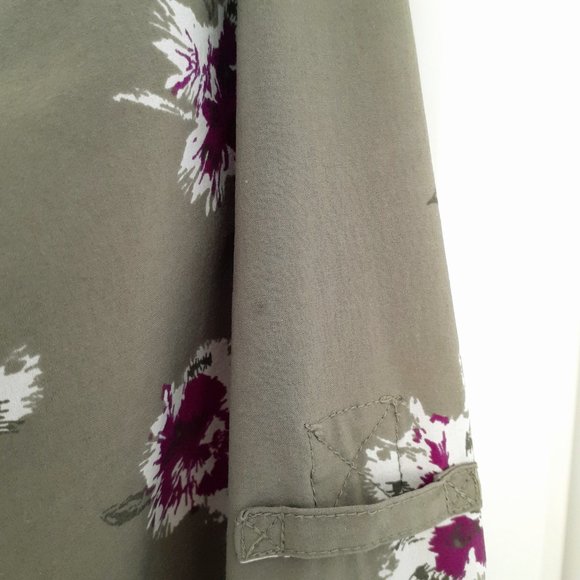 Duluth Trading DuluthFlex Sidewinder Long Sleeve Shirt Green Floral Size Size M - Picture 11 of 13